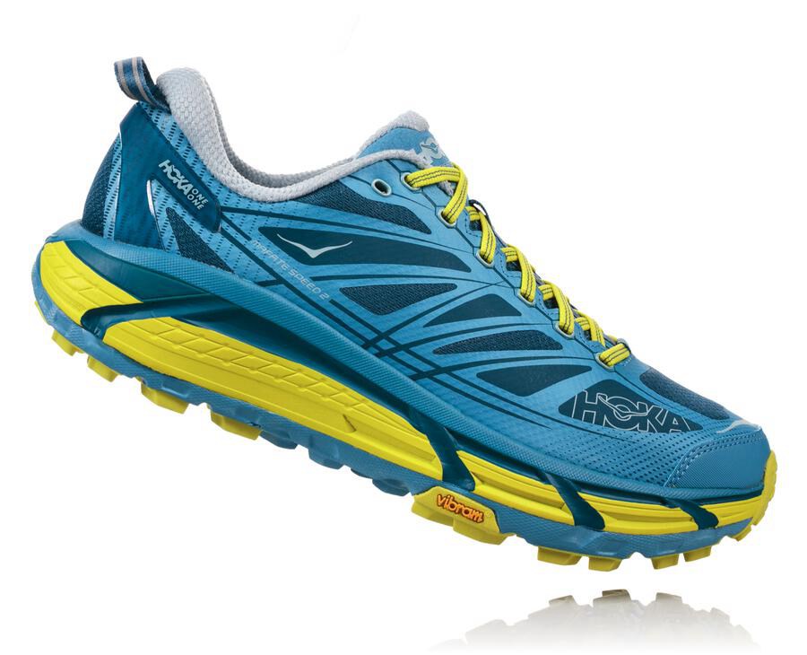 Hoka One One Trail Schoenen Heren - Mafate Speed 2 - Blauw - QN3647051